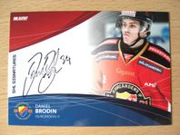 DANIEL BRODIN. DJURGÅRDEN HOCKEY. AUTOGRAF. DJURGÅRDENS IF