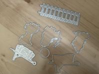 7 st dies, passar till Embossing Maskin mfl