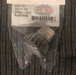 LED-LAMPA SPOT 12V 1W MR11/G4 Kallvit För Campingfordon 