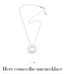 Efva Attling halsband i silver ”Here comes the sun”