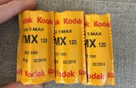Kodak Film 120 Tmax ISO 100 3 Rullar