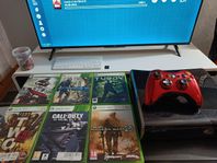 xbox 360 med spel och kontroll