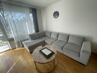Mio 3-sits soffa med divan – Ljusgrå & i toppskick!