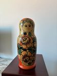 Vintage Matryoshka-docka från 1985, handmålad