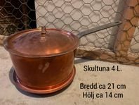 Skultuna koppar kastrull 