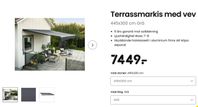 Terassmarkis 445x300