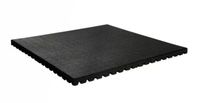 4 kvm svart pusselgolv gym 1x1m, 43mm