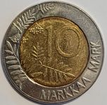 Finsk 10 Mark från 1994