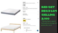 Ikea mattress and frame