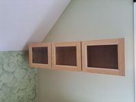 Väggskåp  vitrin med glashyllor IKEA Billy