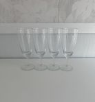 4st små champagneglas