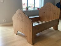 Säng barn, justerbar att växa i