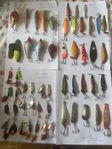 Olika fiskedrag fiske drag wobblers spinnare skeddrag