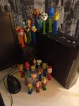 Samling vintage Pez 