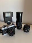 Fujica kamera ST605 med tre objektiv