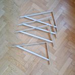 Onvända vinkel konsoler 33×50×3 cm Max belastning 80 kg