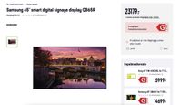 Samsung digital sign | QB65R | 65″