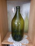 Grön glasflaska 5l