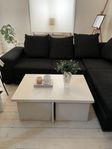 soffbord + 2 gratis sittpuffar 