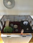 Hamsterbur med tillbehör