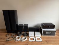 Komplett hemmabio-paket (Yamaha RX-A2A, Elac WS1425 osv)