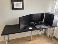 Datorbord/gamingbord (200 cm x 60 cm)
