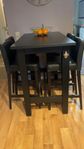 barbord + 4 stolar 