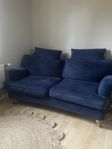 Blå soffa 2-sits