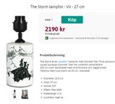 NY! Lampfot Mumin The Storm lampa Mumin Moomin design