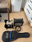 Elgitarr med förstärkare
