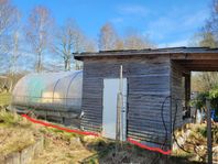 Växthus med tillbyggnad för förodling 