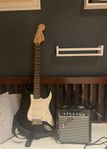 Squier Stratocaster + Fender förstärkare – Nytt skick