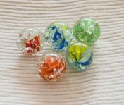 5 krackelerade glaskulor till pyssel och hobby projekt