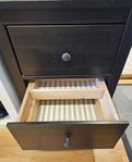 Sängbord svart HEMNES