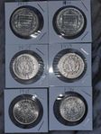 Svenska Silvermynt Med 80 och 40 % Silver.