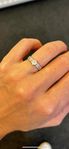Diamantring 18k vitguld 0,25ct