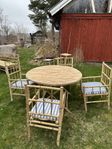 Bambu-möbel för utomhusbruk 