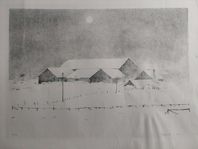 Torbjörn ZETTERHOLM Signerad litografi, 1952