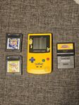 Nintendo Gameboy Color Pokemon Edition med 3 spel