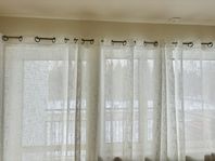 white curtains