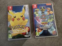 pokemon och pawpatrol nintendo switch spel 