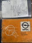 Handbok Opel Ascona