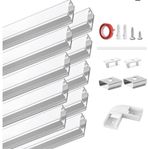 LED-skena/diffusor i aluminium, 10m *ny*