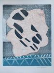 Max PAPART Signerad gravyr "L'Huître et la Rose", 1976