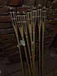 7 x Kon tiki facklor + 2 flaskor lampolja
