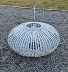 Vit korglampa / taklampa diameter 50 cm 
