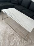 Soffbord äkta marmor med metallben