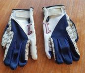 Ridhandskar CRW vit/blå xsmall CRW Svarta Large