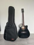 Halvakustisk gitarr