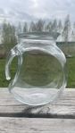 Unika vattenkanna i glas